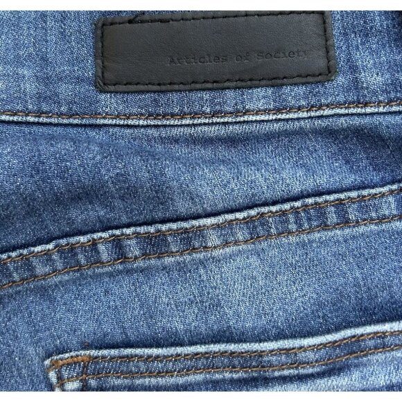 Articles Of Society Jeans Slim Dylan Womens Size 30 Comfort Stretch Midrise Dark - Picture 9 of 9